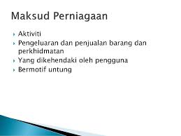 Apa yang lebih diperlukan adalah bagaimana seseorang peniaga, usahawan atau organisasi perniagaan itu dapat memanfaatkan pengkalan data pelanggan sebagai aset yang dapat menjana perolehan perniagaan dan membuka lebih banyak peluang serta potensi pasaran dengan lebih mampan. Bab 1 Perniagaan Dan Persekitarannya Ppt Download