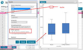 To find outliers and potential outliers in the data set, we first need to calculate the value of the inner fences and outer fences. Creating Boxplots With A Group By Column