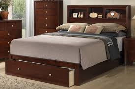 King sizes furniture of america. Simona Cherry Wood Cal King Bed With Storage By Poundex