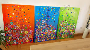 Jean Sanders 120x240cm 3 Teilig Abstrakt Bunt Farbenfroh Knallig Mehrfarbig Viele Weitere Meiner Bilder Findet Ihr Im Shop Tolle Wanddeko Modern Art Abstract Painting Abstract