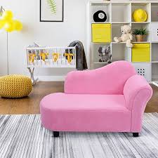 Amazon Com Costzon Kids Chaise Lounge Sofa Couch Set Children Modern Seat Furniture Pink Coral Fleece Chaise Longue Kitch Kids Sofa Kids Chaise Kids Chairs