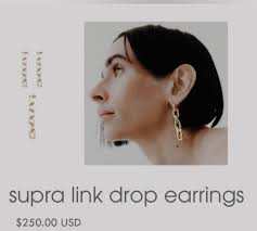 Brand New Eddie Borgo gold earrings