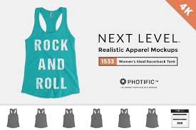 Next Level 1533 Mockups Ideal Tank Clothing Mockup Mockup Design Mockup Free Psd