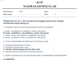 Soal hots dan kunci jawaban pas ipa smp kelas 9 kurikulum 2013 tahun pelajaran 2019 2020 soal penilaian akhir semester pas sangat berarti bagi bapak dan ibu guru untuk dijadikan referensi pada saat penilaian akhir semester tahun berikutnya. Download Free Soal Ipa Kelas 9 Dan Kunci Jawaban Soal Ipa Kelas 9 Smp Mts Semester 1 Dan 2 2020 Pg Dan Essay Kunci Jawaban Soal Ulangan Harian Ipa Kelas 9 Sd Bab Sistem Reproduksi Manusia
