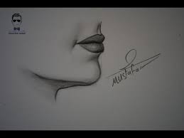 تعليم رسم الفم بشكل جانبي بالرصاص للمبتدئين youtube lip drawing learn art art