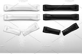 Sugar Sticks For Coffee In White And In 2020 Sugar Sticks Fall White Sachet