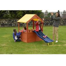 Looking for the perfect outdoor playhouse or a kids playhouse to use indoors? Sportspower Encinitas Wood Playhouse With Slide Walmart Com Walmart Com