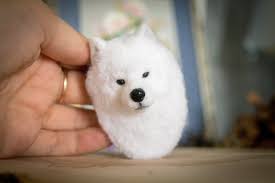 Samoyed Puppy Realistic Brooch Etsy Samoyed Puppy Samoyed Puppies
