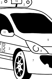 Unter dem ausmalbild steht das wort polizeiauto. Polizeiauto In Frankreich Ausmalbild Drucken Und Online