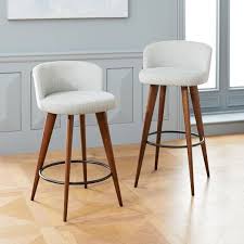 I'm so thrilled that i can achieve chic style at a much more affordable cost than splurging on restoration hardware pieces! Venta West Elm White Bar Stools En Stock
