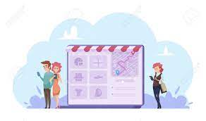 Engravers usually turn photos into black and white vector drawings, and digital. Online Shopping Concept Vector Cartoon People With Gadgets Royalty Free Cliparts Vectors And Stock Illustration Image 134950828