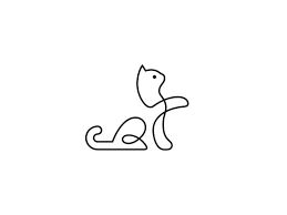 Dribbble Black Cat Line By George Bokhua Logotip Zhivotnye Linejnye Chertezhi Tatuirovki