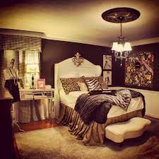 Ireland S Chanel Themed Bedroom With Houndstooth Curtains And Wingback Headboard Black And White Home Decor Bedroom Home Decor Bedroom Makeover