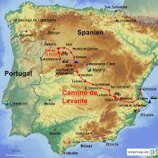 Levante (begriffsklärung) — levante bezeichnet: Stepmap Camino De Levante Landkarte Fur Spanien