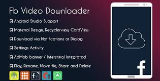 Facebook Video Downloader Pro Admob Gdpr Facebook Video Video Downloader App Mobile App Templates