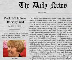 Newspaper article, in this regard, has great significance, as it is a useful contrivance to inform newspaper articles are an integral part of journalist writing. Funny Newspaper Generator With Your Own Picture Fake News Generator