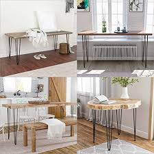 Hairpin leg, hairpin coffee table legs with 3 solid rods, patas para mesa nightstand hair pin table legs, wrought iron end table legs, heavy duty diy metal bench legs for coffee table, chair, tv stand. Smartstandard 28 Inch Metal Hairpin Coffee Table Legs 1 2 3 Solid Rods Industrial Home Diy Projects For Furniture Bench Dining Board Desk High Stand With Rubber Floor Protectors Black 4pcs In Dubai
