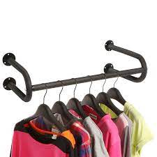 Mkono wall mounted clothes hanger with swing arm holder valet hook metal hanging drying rack space saver for closet organizer, bathroom, bedroom, laundry room 2 pack, black. Pin On Metal Working