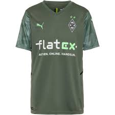 Die halbraglanärmel sorgen für optimale bewegungsfreiheit; Puma Borussia Monchengladbach 21 22 Auswarts Trikot Herren Sportgunstig