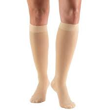 Truform Women S Stockings Knee High Sheer 20 30 Mmhg Beige X Large Walmart Com Lady Stockings Knee High Women