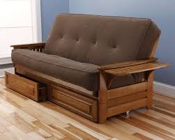 Kodiak Phoenix Butternut Full Futon With Marmont Mocha Mattress Storage Drawers Kfphdbtmmochlf5md4 Goedekers Com Futon Frame Futon Bed Wood Futon Frame