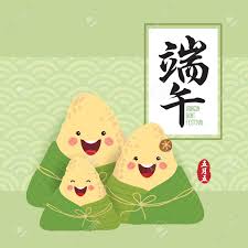 The holiday is celebrated outdoors during the summer. Cute Chinese Rice Dumplings Cartoon Character Dragon Boat Festival Royalty Free Cliparts Vectors And Stock Illustration Image 99033035