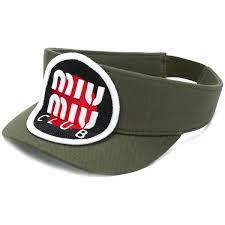 Miu Miu Target Logo Patch Visor 270 Liked On Polyvore Featuring Accessories Green Sun Visor And Miu Miu Miu Miu Hat Designs Outfit Accessories