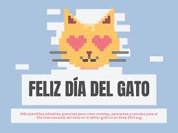 Hoy 8 de agosto es el día internacional del gato: Plantillas Para Promociones Del Dia Internacional Del Gato