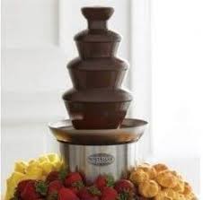 Create a cheese fountain with your chocolate fountain. How To Use A Chocolate Fountain Chocolate Fountain Recipes Chocolate Fountains Chocolate Fondue Recipe