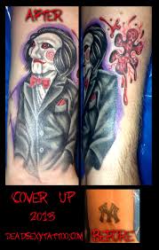 See more ideas about billy the puppet, horror movies, horror. Billy The Puppet From The Saw Movie Series By Mandy Snyder Of Lucky Monkey Tattoo In Ann Arbor Michigan Monkey Tattoos Movie Tattoo Horror Tattoo
