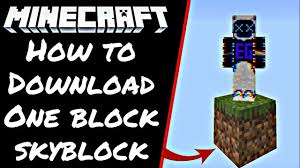 Now it's up to you to survive as long as . How To Download One Block Skyblock For Minecraft Pe In Hindi The Etrigan Youtube