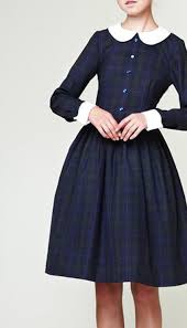 Tartan Dress With Darling Peter Pan Collar And Cuffs Vintage Dresses Fashion Vintage Fashion