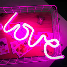 Scary Halloween Decorations Led Love Neon Sign Neon Light Sign Love Wedding Decor Party Suppliers Night Light Usb And Battery Neon Lighting Neon Neon Signs