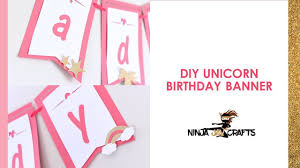 Download How To Make A Unicorn Birthday Banner With Cricut Free Svg Youtube