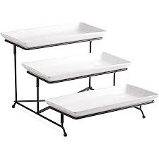 Homedepot.com has been visited by 1m+ users in the past month Amazon Com 3 Tier Serving Stand Collapsible Sturdier Rack With 3 Porcelain Serving Platters Tier Serving Trays For Fruit Dessert Presentation Party Display Set Kitchen Dining