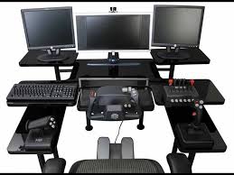 Flight Simulator Gaming Computer Desk Custom Gaming Computer Computer Room