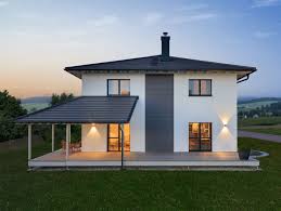 Stadtvilla Modern Mit Holz Terrasse Haus Bongart Baufritz Fertighaus Architektur Hausbaudirekt De Haus Toskana Haus Baufritz