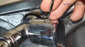 Unscrew the nut from the fitting, and slide it back over the tubing. How To Fix A Leaking Kitchen Tap For Less Than Rm20 Recommend My
