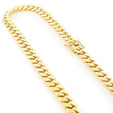 Mens Solid Yellow Gold Miami Cuban Link Colossal Chain 14k 14 5mm 22 40in