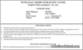 Bagi yang mau tanya lainnya silakan komentar di bawah atau komentar langsung di video youtube nya atau bisa wa saja. Soal Pas Fisika Kelas 12 K13 Tahun 2020 2021 Websiteedukasi Com