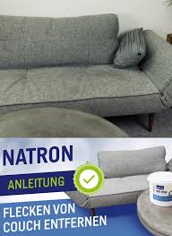 Couch Mit Natron Reinigen Flecken Entfernen Video In 2020 Sofa Reinigen Reinigen Natron