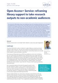 Dedication page for thesis or dissertation. Pdf Open Access Service Reframing Library Support To Take Research Outputs To Non Academic Audiences