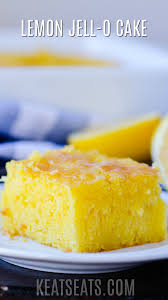 Quick Easy Lemon Jell O Cake For Spring And Summer Lemon Recipes Lemon Cake Recipe Lemon Jello Cake