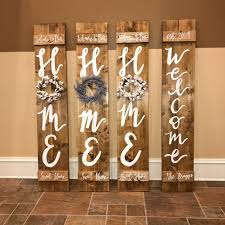 Porch Welcome Sign Home Signs Wood Sign With Wreath Porch Sign Home Sweet Home Interchangeable Wreath Porch Sign Gifts For Her Spring In 2021 Porch Welcome Sign Wood Signs For Home