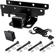 Mopar's trailer tow wiring harness is designed for jl wranglers sold in the u.s., canada or mexico. Amazon Com Miady Jeep Receiver Hitch Kit 2 Inch Receiver Hitch Wiring Harness Hitch Cover For 2007 2018 Wrangler Jk 2 Door 4 Door Exclude Jl Models Automotive