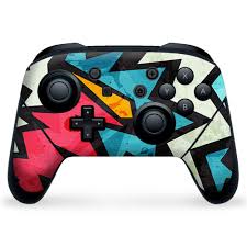 Play your favorite nintendo switch games* like a pro with this officially licensed powera enhanced wireless controller. Amazon Com Nintendo Switch Pro Controller Skin Decal Vinyl Wrap Pop Art Design Video Games