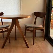 Tripod Dining Table Walnut In 2020 Dining Table In Kitchen Circle Dining Table Dining Table Small Space