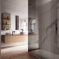 Modern sink vanities commonly feature ceramic, stone, or glass construction, giving sink vanities a sleek, distinctive look that stands out against the wooden, bathroom vanity cabinets they are set against. Contemporary Bathroom Cabinet D Ograve Gma Ideagroup Ceramic Oak Wall Mounted