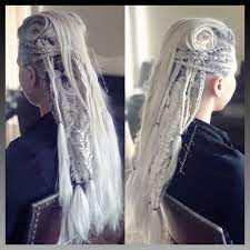 Lagertha Khaleesi Inspo Viking Queen Viking Hair Crochet Braids Faux Locs Infinity Braids Two Strand Twist Viking Hair Viking Queen Viking Braids