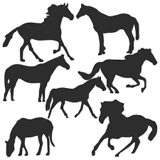 Horse Silhouette Set Svg Scrapbook Title Cat Svg Cut Files Kitten Svg Cut Files Free Svgs Free Svg Cuts